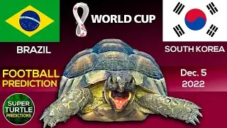Brazil vs South Korea ⚽ FIFA World Cup 2022 | 🐢 Turtle Football Predictions