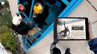 On suction cups on the facade. Announcement / Industrial alpinism in Moscow Rope access