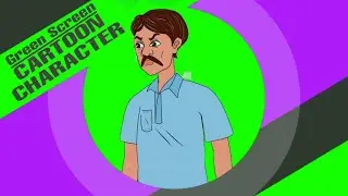 Green Screen cartoon video | cartoon character | green screen cartoon | animation male actor