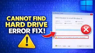 How to Solve Cannot Find Drives when Installing Windows 10/11