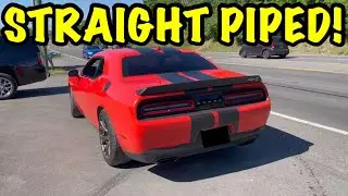 Straight Piped Hellcat! LOUD!