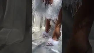 Feather Mules Heels | #shorts