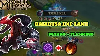 GAMEPLAY HAYABUSA EXP LANE  WAJIB NGERTI MAKRO DAN FLANKING