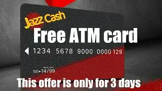 Free ATM card from jazz cash