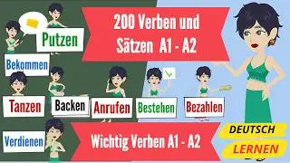 Wichtige verben für Deutsch lernen A1 A2 die Verben a1 und a2 Easy Deutsch teil 2