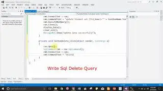 C# Tutorial 6  How to delete data from Database through Data Grid View on windows form