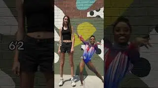 How tall is Simone Biles #tall #short #olympics