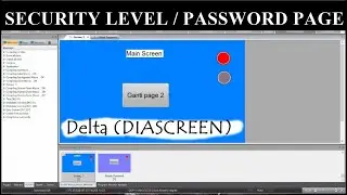 CARA SET SECURITY LEVEL PASSWORD SCREEN PADA HMI DELTA DIASCREEN