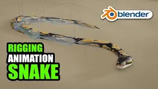 Snake ground matching rig and animation in Blender