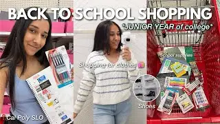 BACK TO SCHOOL SHOPPING 2024 *junior year of college* | supplies, shoes, clothes