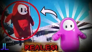 5 Personajes de FALL GUYS Captados en Cámara en la VIDA REAL