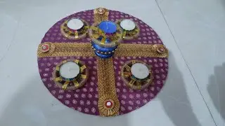 How To Decorate Diya🪔 Stand For Diwali🎆 | #diwalidecoration #diyadecoration #diya #diwalicraft #diy