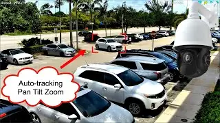 4K Auto Tracking PTZ Camera w/ Car Detection AI Software
