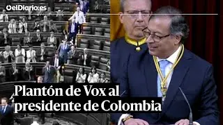 Diputados de Vox abandonan el Congreso en la intervención de Petro