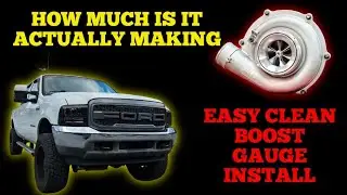 6.0 Powerstroke How to Add Boost Gauge Edge CTS EAS