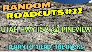 Random Roadcuts #22: Dramatic Roadcut at Pineview Dam on Utah's Hwy 158