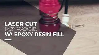 Laser Cut Wood Design With Epoxy Resin Fill by Boss Laser