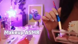 ASMR Doing Your Cool Tone Makeup💜 (Roleplay, Soft spoken)