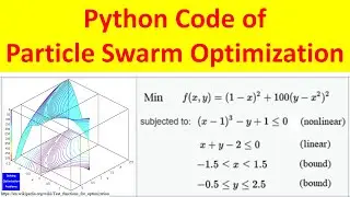 Python Code of Particle Swarm Optimization