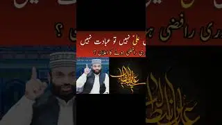 @allamayasinqadri mola Ali in Namaz Roza hajj #shorts @voiceofazad