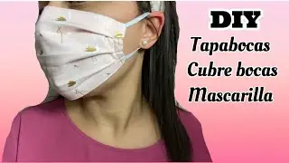 Como hacer un tapabocas o cubrebocas | Mascarilla de Tela| Katirya Rodriguez