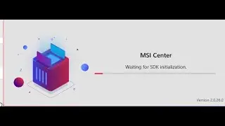 Ошибка MSI/DRAGON CENTER waiting for SDK initialization