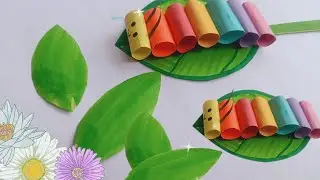 How to make moving Caterpillar | Cute Craft | Easy Paper Craft for kids