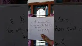 Null space of a m×n Matrix #linearalgebra #viralmaths #viralshorts #shorts