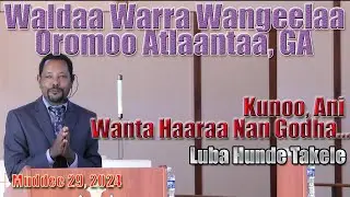 Kunoo, Ani Wanta Haaraa Nan Godha... -|- Luba Hunde Takele -|- Muddee 29, 24