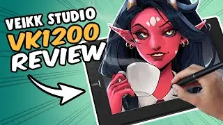 Most Affordable Pen Display Tablet!? 🔍 VEIKK Studio VK1200 Review