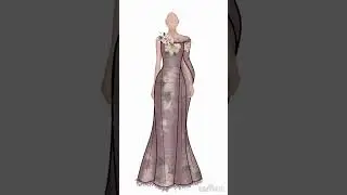 Fashion Design with ibistpaint #dress #fashiondesign #desainer #art #gambarbaju #fashionstyle #draw