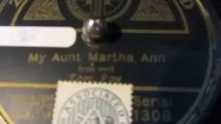 My Aunt Martha Ann - Tom Foy - Comedian - Music Hall - 78 rpm - HMV 109