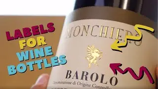 Labels for Wine Bottles - the most suitable colors and fonts!