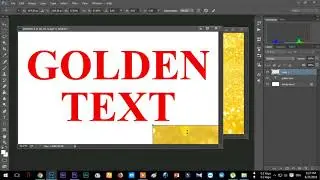 How To Make Golden Text On Photoshop