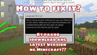 How to fix MCPE license & How to download MINECRAFTPE(TAGALOG)