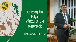 VÁROSFÓRUM Polgár 2023.11.30.