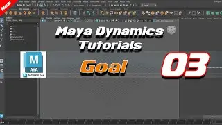 Maya dynamic particles Goal effects