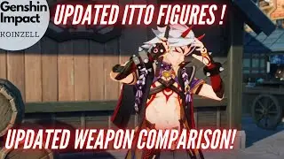 Itto Updated Figures and Weapon Comparison!
