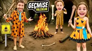 NORTH ELİF ADVENTURE IN THE STONE AGE!! ESCAPE TO THE TIME TUNNEL!! SURVIVE IN THE CAVE!!