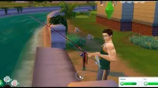 Sims 4 - Fishing Activity & Catching Fish!