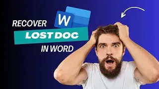 how to recover lost document in word 2024 | From Current and Previous Versions