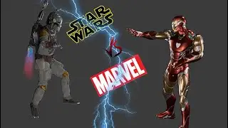 IRON MAN VS BOBA FETT 🤯😱🤯[MARVEL VS STAR WARS] BLENDER ANIMATION