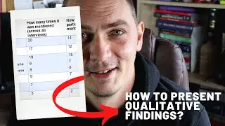 How to present qualitative findings