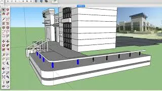 Police Station - Sketchup facade speed up build (Beginner)