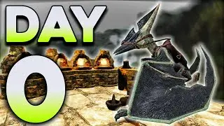 Joining a RANDOM Tribe Day 1 and Claiming Highlands Cave! - ARK PvP