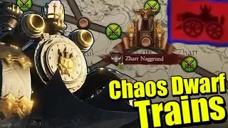 Chaos Dwarf has a Railroad Train Caravan System in Campaign