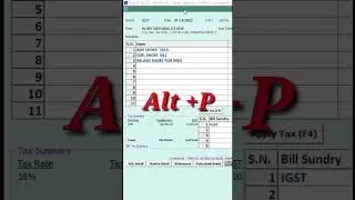 Sale Invoice Print Short Cut Key In Busy Software 