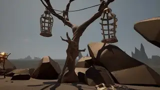 Hanging cage tree overlooking South seas. Fetcher's Rest