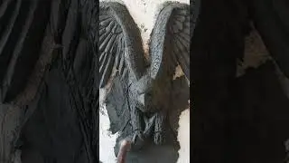 Eagle cement art