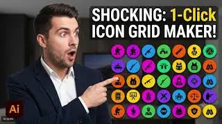 How to Automate Circle Icon Grid in Adobe Illustrator  Microstock Vector Icon Processing Script
